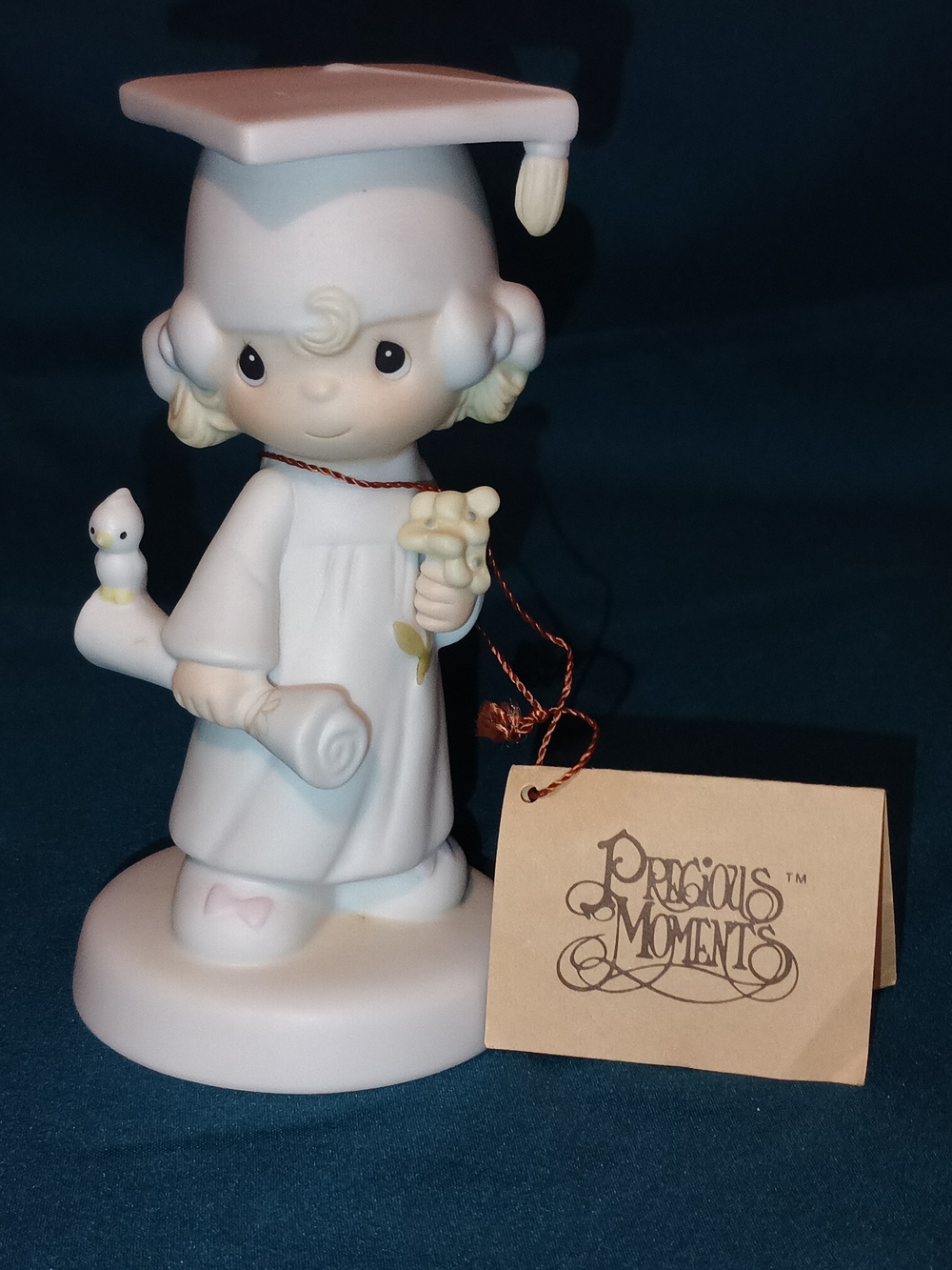 Precious Moments Cream and White Graduation Girl Figurine Keepsake